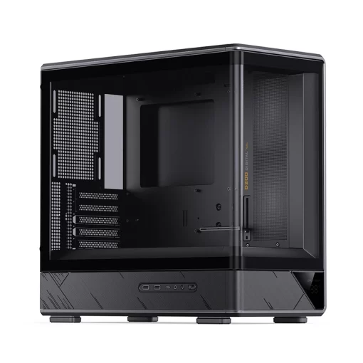 Jonsbo D200 Black One-Piece Glass Panel Micro-ATX Tower Case