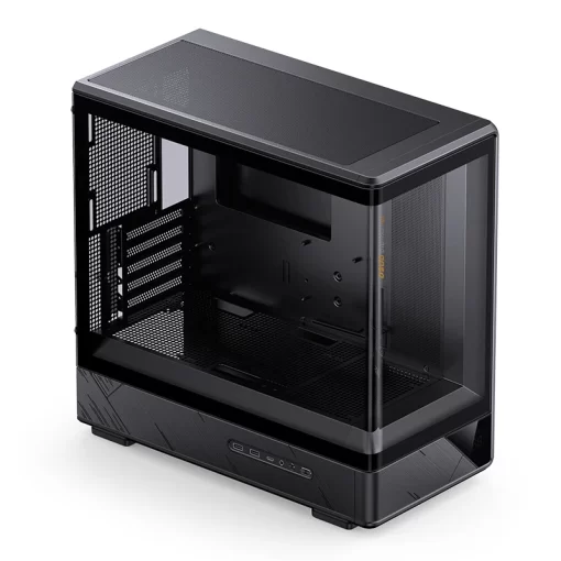Jonsbo D200 Black One-Piece Glass Panel Micro-ATX Tower Case