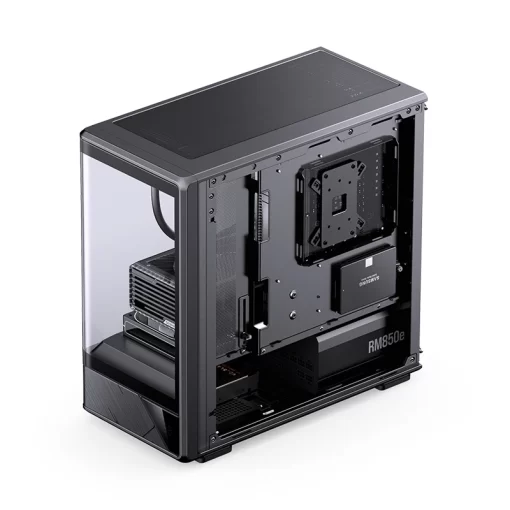 Jonsbo D200 Black One-Piece Glass Panel Micro-ATX Tower Case