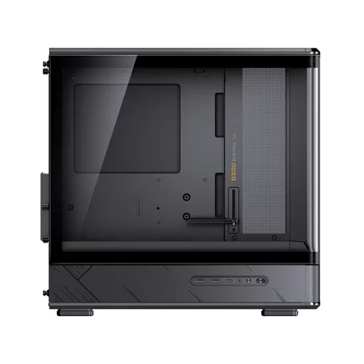 Jonsbo D200 Black One-Piece Glass Panel Micro-ATX Tower Case