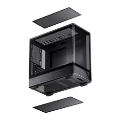 Jonsbo D200 Black One-Piece Glass Panel Micro-ATX Tower Case 20 JONSBO D200 BLK pic 9