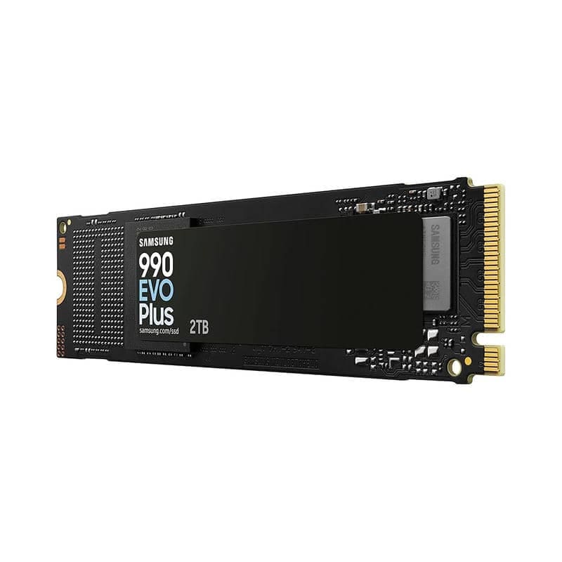 Samsung 990 EVO Plus 2TB (MZ-V9S2T0BW) SSD - M.2 2280 NVMe 2.0, PCIe Gen 4x4, Gen 5x2, 6.300 MB/s write, 7.250 MB/s read 2 Samsung 990 EVO Plus 2TB (MZ-V9S2T0BW) SSD - M.2 2280 NVMe 2.0, PCIe Gen 4x4, Gen 5x2, 6.300 MB/s write, 7.250 MB/s read