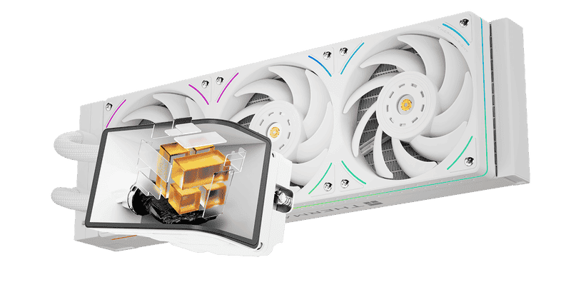 THERMALRIGHT Wonder Vision 360 UB ARGB White AIO Liquid CPU Cooler - 6.67'' Curved Screen 3D Effect, 2150RPM TL-UB36 Fans 17 WONDER VISION 360 UB ARGB WHITE page 1