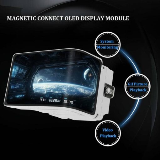 THERMALRIGHT Wonder Vision 360 UB ARGB White AIO Liquid CPU Cooler - 6.67'' Curved Screen 3D Effect, 2150RPM TL-UB36 Fans