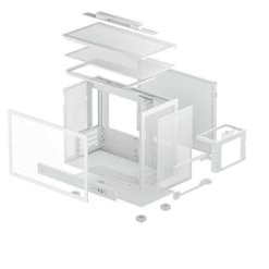 DEEPCOOL CH160 Plus White Portable High Airflow M-ITX Case 10 CH160 Plus White pic 5