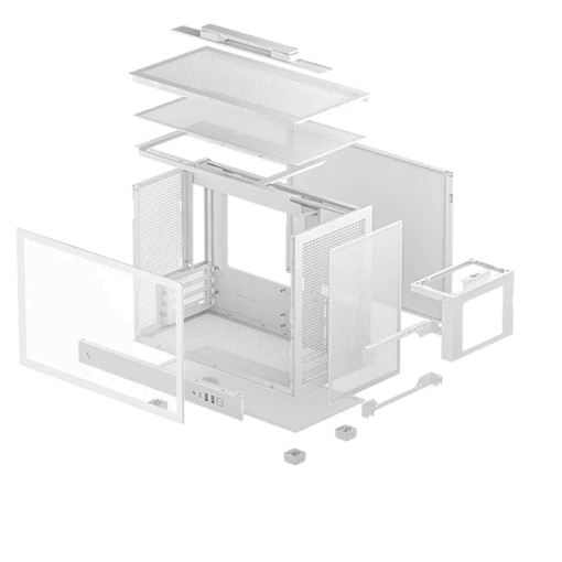 DEEPCOOL CH160 Plus White Portable High Airflow M-ITX Case