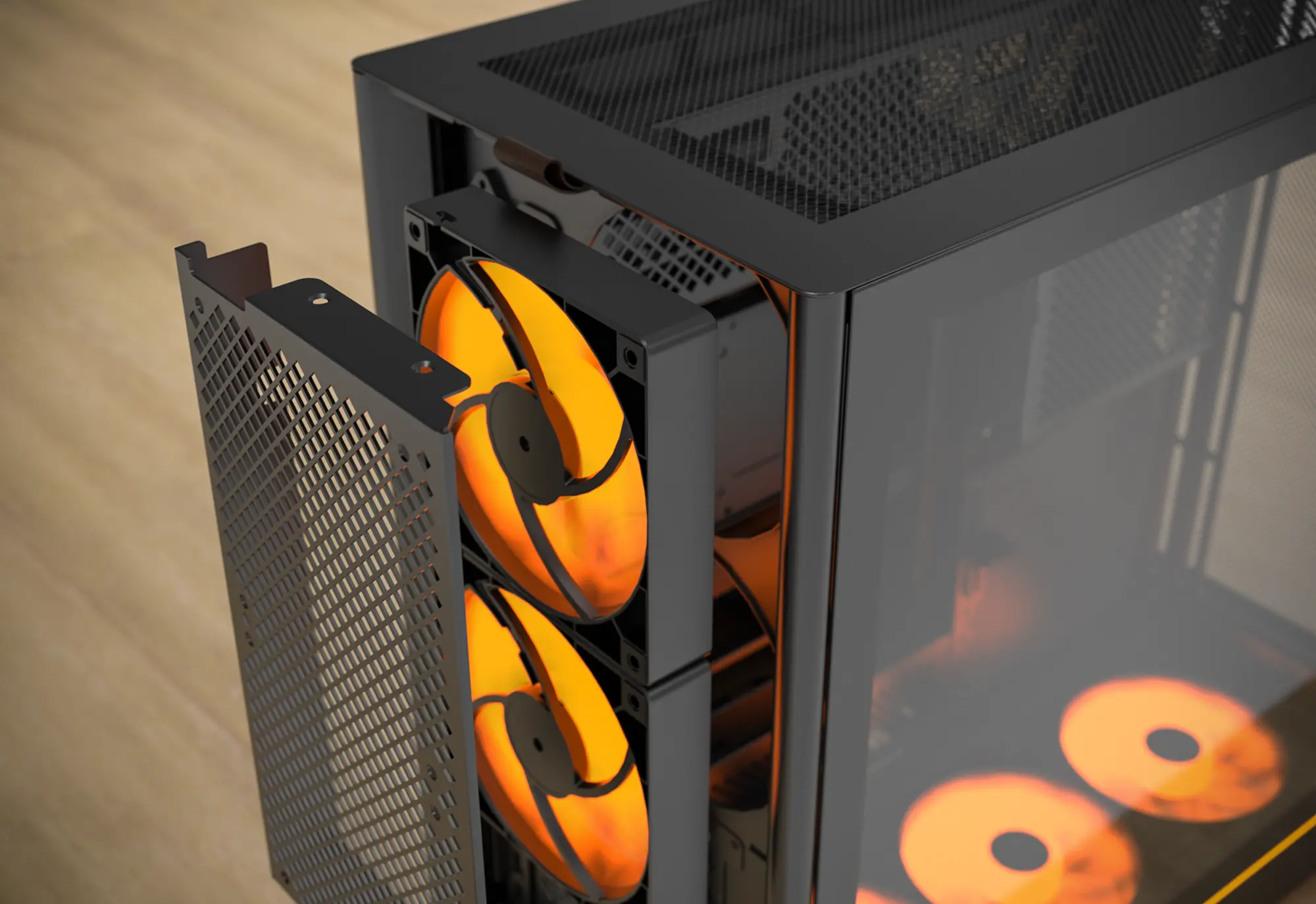 Montech HS01 Pro Black Mesh Front Panel ATX Case - 5x GF120 V2 ARGB fans included 31 HS01 PRO black page 10