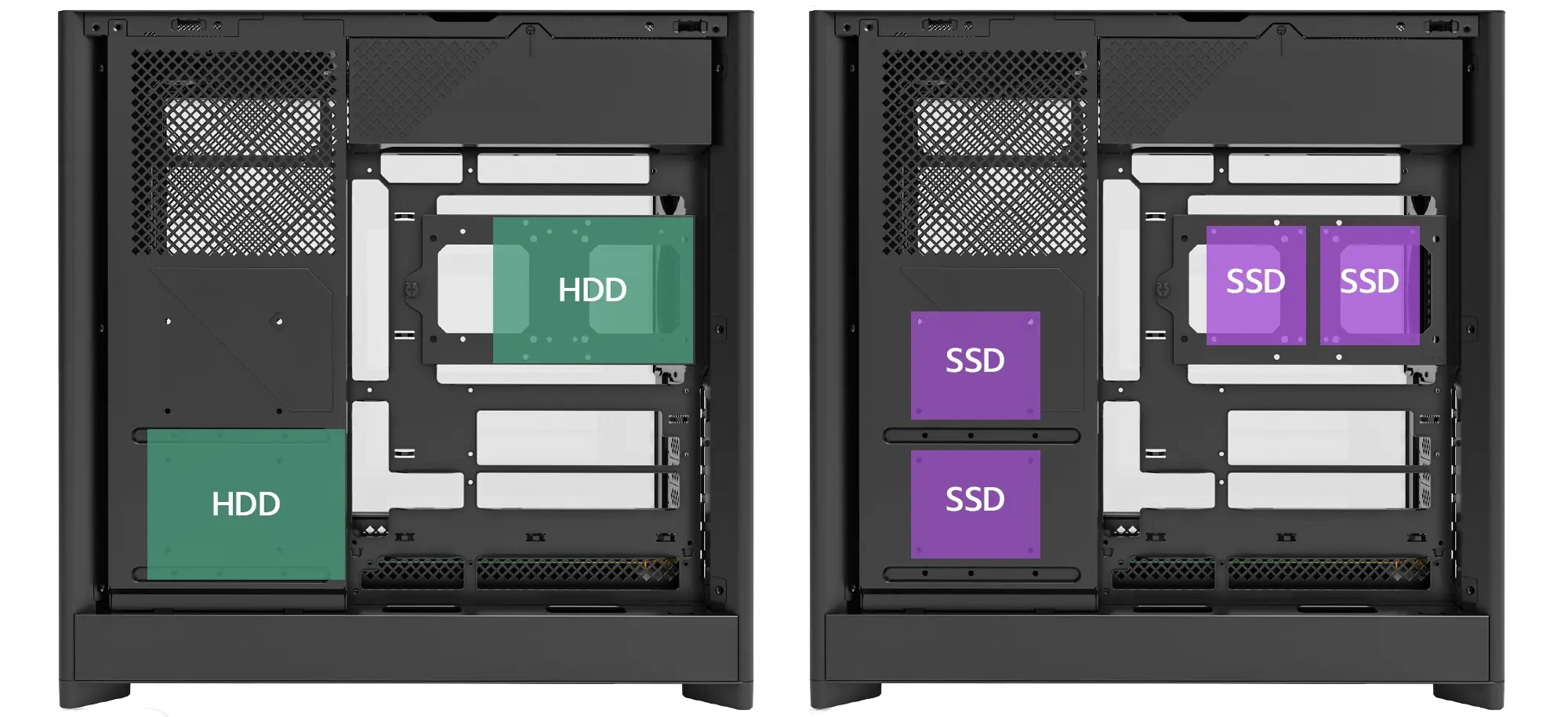 Montech HS01 Pro Black Mesh Front Panel ATX Case - 5x GF120 V2 ARGB fans included 37 HS01 PRO black page 16