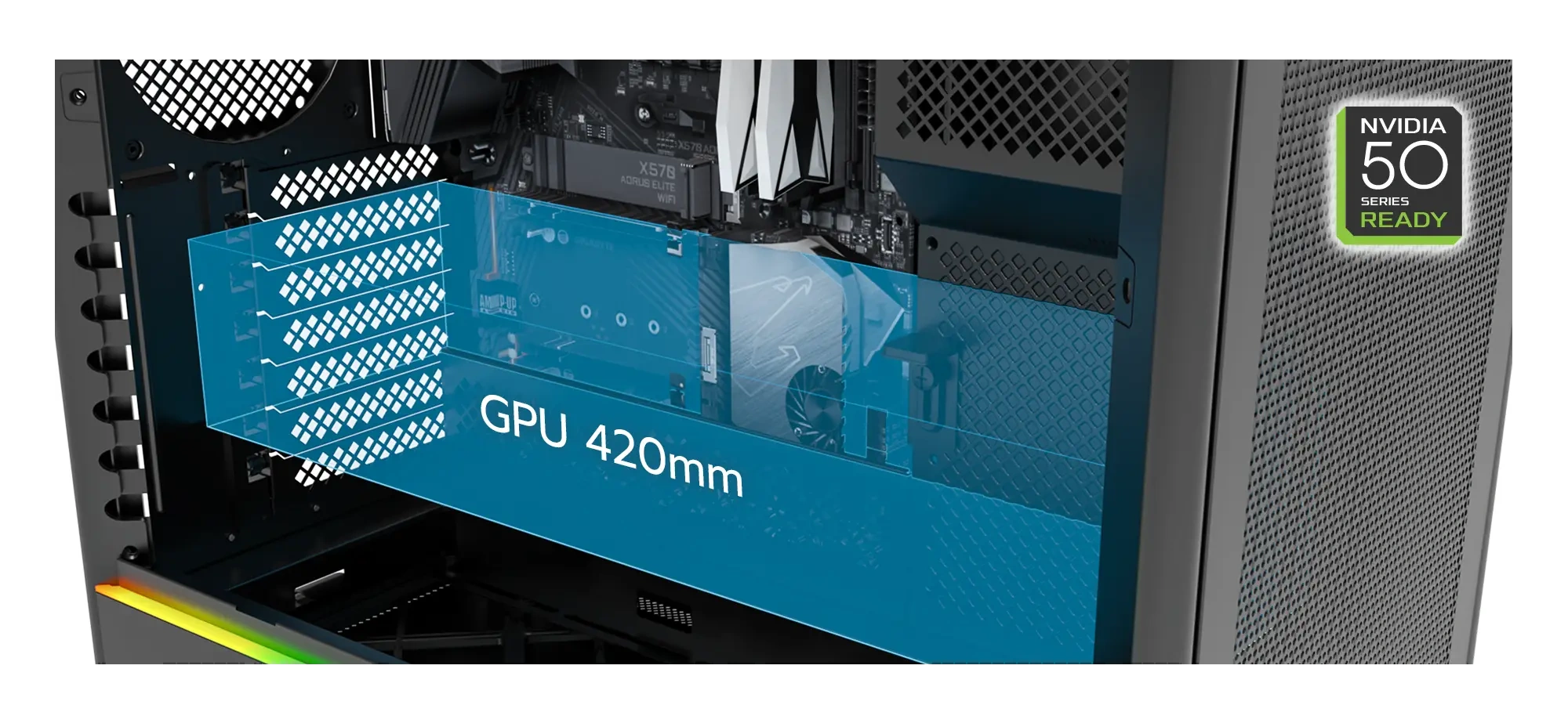 Montech HS01 Pro Black Mesh Front Panel ATX Case - 5x GF120 V2 ARGB fans included 39 HS01 PRO black page 18
