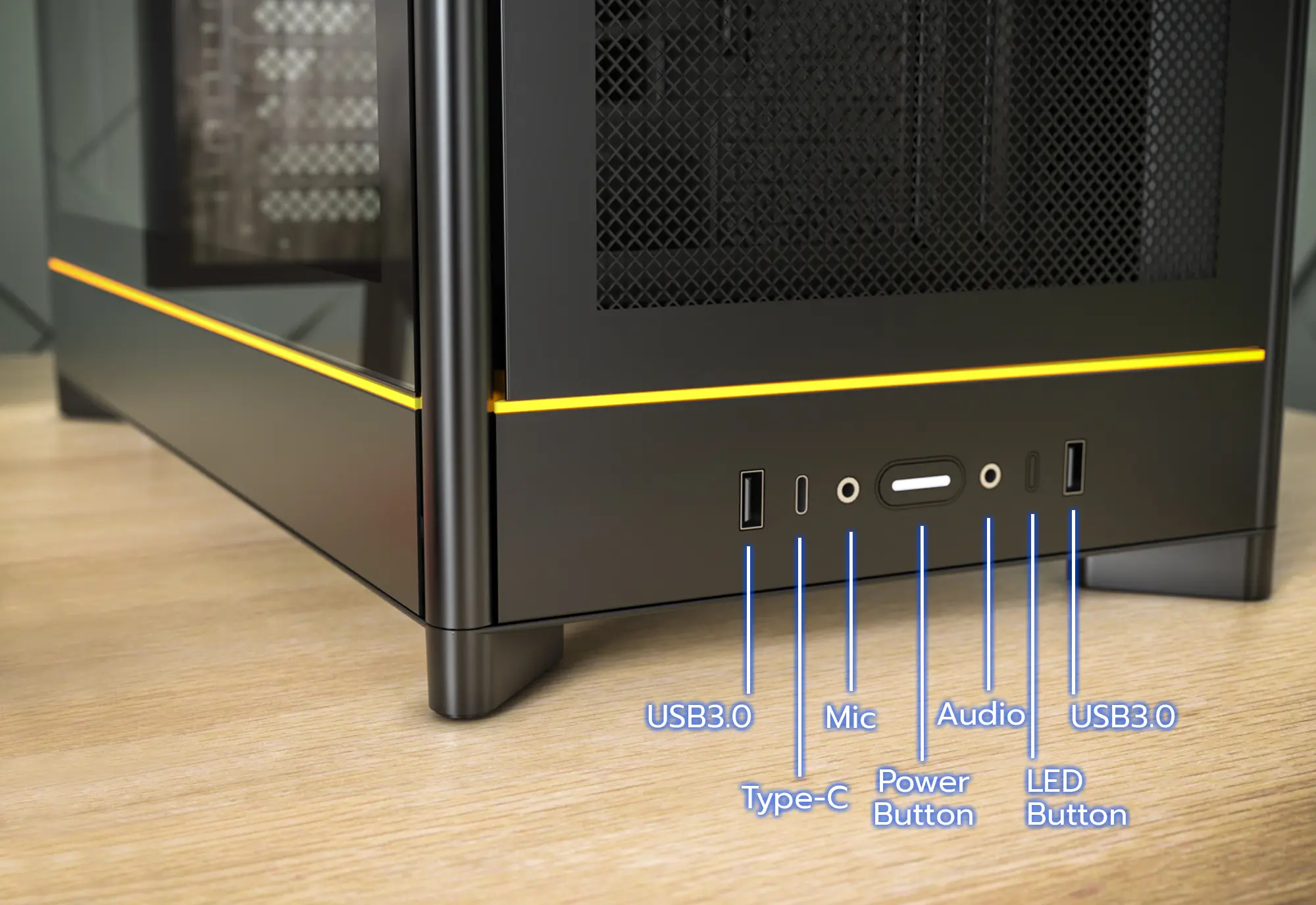 Montech HS01 Pro Black Mesh Front Panel ATX Case - 5x GF120 V2 ARGB fans included 29 HS01 PRO black page 8