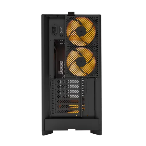 Montech HS01 Pro Black Mesh Front Panel ATX Case - 5x GF120 V2 ARGB fans included
