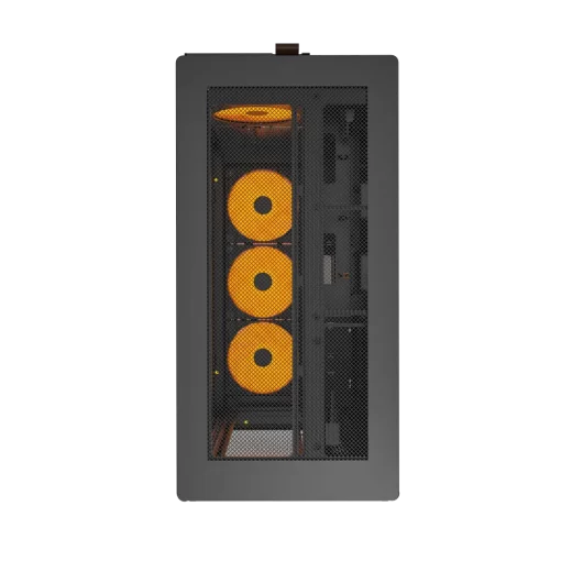 Montech HS01 Pro Black Mesh Front Panel ATX Case - 5x GF120 V2 ARGB fans included