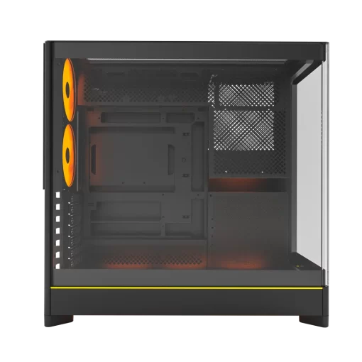 Montech HS02 Pro Tempered Glass Front Panel ATX Case - 5x GF120 V2 ARGB fans included