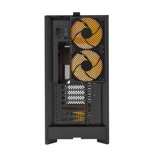 Montech HS02 Pro Tempered Glass Front Panel ATX Case - 5x GF120 V2 ARGB fans included