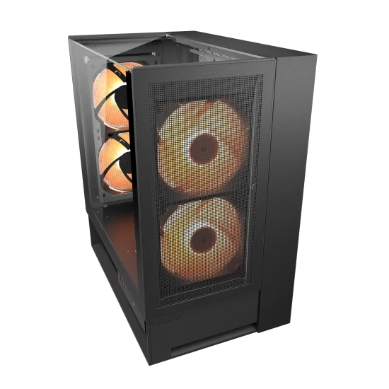 Cougar OmnyX Black Mid-Tower ATX Symmetrical Panoramic Gaming Case 2 Cougar OmnyX Black Mid-Tower ATX Symmetrical Panoramic Gaming Case