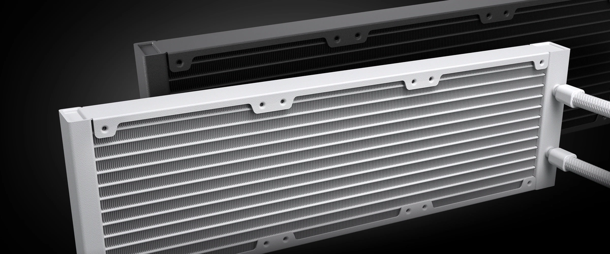 Cougar POSEIDON VISTEK PRO ARGB 360 Black AIO Liquid CPU Cooler - 3.95-inch IPS TFT LCD, 3x 120mm ARGB Fans 22 Poseidon Vistek Pro Peak Radiator 2 1