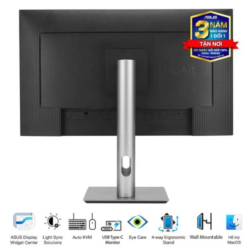 ASUS ProArt PA32QCV Professional Monitor - 32” IPS, 16:9, UHD 6K (6016 x 3384), ΔE < 2, Calman Verified, USB-C 96W, 60Hz, Ergonomic Stand
