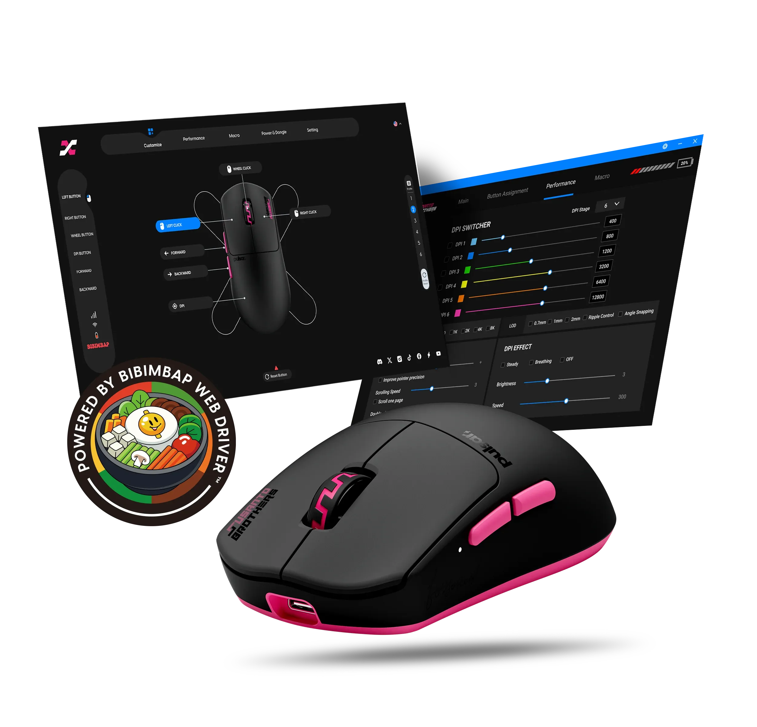 Pulsar Susanto-X Gaming Medium Pro Series Wireless Gaming Mouse - 32K DPI, 8000Hz/1ms Polling Rate 22 Pulsar SusantoX Gaming Mouse Software