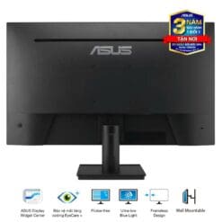 ASUS VA27AQ Eye Care Monitor - 27 inch, IPS QHD (2560 x 1440) Frameless, 75Hz, D-Sub (VGA) + DisplayPort + HDMI 13 VA27AQ 04