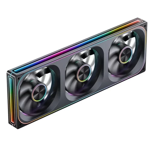 JONSBO ZA-360BR Fan Case - 3in1, 120mm PWM 3Pin ARGB Reverse Blade Silent, 4-Sides Infinity Mirror