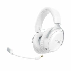 HyperX Cloud III S Wireless White (AX6G1AA) Gaming Headset 12 hyperx cloud iii s wireless white ax6g1aa angle 4
