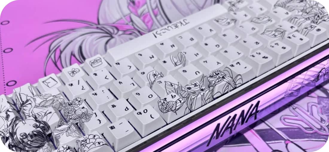 MelGeek Made68 Pro+ Phantom Gray Rapid Trigger 65%, Magnetic Switch Keyboard 44 made68 ultra Jelly Pink 10