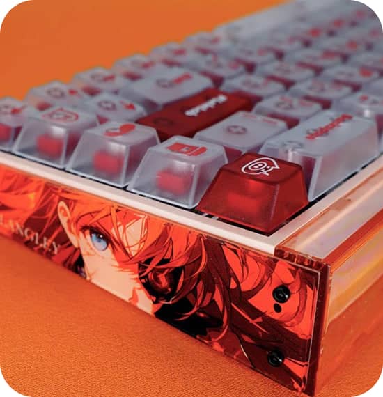 MelGeek Made68 Pro+ Phantom Gray Rapid Trigger 65%, Magnetic Switch Keyboard 46 made68 ultra Jelly Pink 12