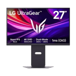 LG Ultragear 27G850A-B Gaming Monitor - 27 inch 16:9 4K UHD (3840 x 2160) IPS 240Hz 1ms (GtG), DisplayHDR 600 DCI-P3 99%, Gsync Compatible