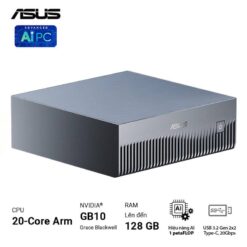 ASUS Ascent GX10 GX10-GG0036BN Desktop AI supercomputer - 4TB NVMe PCIe 5.0 SSD, ARM v9.2-A, GB10 Grace Blackwell GPU, 1 petaFLOP, 128 GB LPDDR5x, Wi-Fi 7 (Gig+), BT5.0 14 Ascent GX10 03