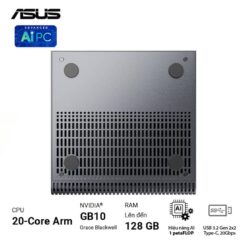 ASUS Ascent GX10 GX10-GG0036BN Desktop AI supercomputer - 4TB NVMe PCIe 5.0 SSD, ARM v9.2-A, GB10 Grace Blackwell GPU, 1 petaFLOP, 128 GB LPDDR5x, Wi-Fi 7 (Gig+), BT5.0 21 Ascent GX10 10