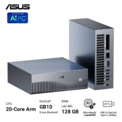 ASUS Ascent GX10 GX10-GG0036BN Desktop AI supercomputer - 4TB NVMe PCIe 5.0 SSD, ARM v9.2-A, GB10 Grace Blackwell GPU, 1 petaFLOP, 128 GB LPDDR5x, Wi-Fi 7 (Gig+), BT5.0 22 Ascent GX10 11