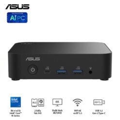 ASUS NUC 14 Essential (RNUC14MNK9700000) Desktop mini PC - Intel N97, Intel® UHD Graphics, DDR5-4800, 1x NVMe, 1x SATA, 1x HDMI, 1x DP, Wi-Fi 6E AX211, NoOS 11 NUC 14 Essential 01 1