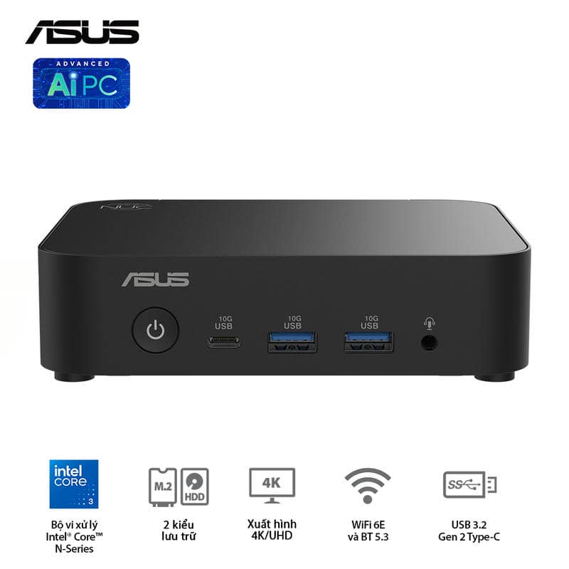 ASUS NUC 14 Essential (RNUC14MNK9700000) Desktop mini PC - Intel N97, Intel® UHD Graphics, DDR5-4800, 1x NVMe, 1x SATA, 1x HDMI, 1x DP, Wi-Fi 6E AX211, NoOS 2 ASUS NUC 14 Essential (RNUC14MNK9700000) Desktop mini PC - Intel N97, Intel® UHD Graphics, DDR5-4800, 1x NVMe, 1x SATA, 1x HDMI, 1x DP, Wi-Fi 6E AX211, NoOS