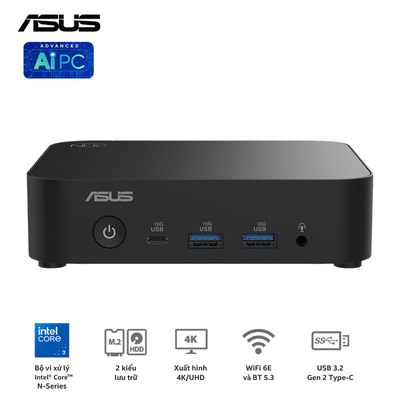 ASUS NUC 14 Essential (RNUC14MNK9700000) Desktop mini PC - Intel N97, Intel® UHD Graphics, DDR5-4800, 1x NVMe, 1x SATA, 1x HDMI, 1x DP, Wi-Fi 6E AX211, NoOS 1 ASUS NUC 14 Essential (RNUC14MNK9700000) Desktop mini PC - Intel N97, Intel® UHD Graphics, DDR5-4800, 1x NVMe, 1x SATA, 1x HDMI, 1x DP, Wi-Fi 6E AX211, NoOS