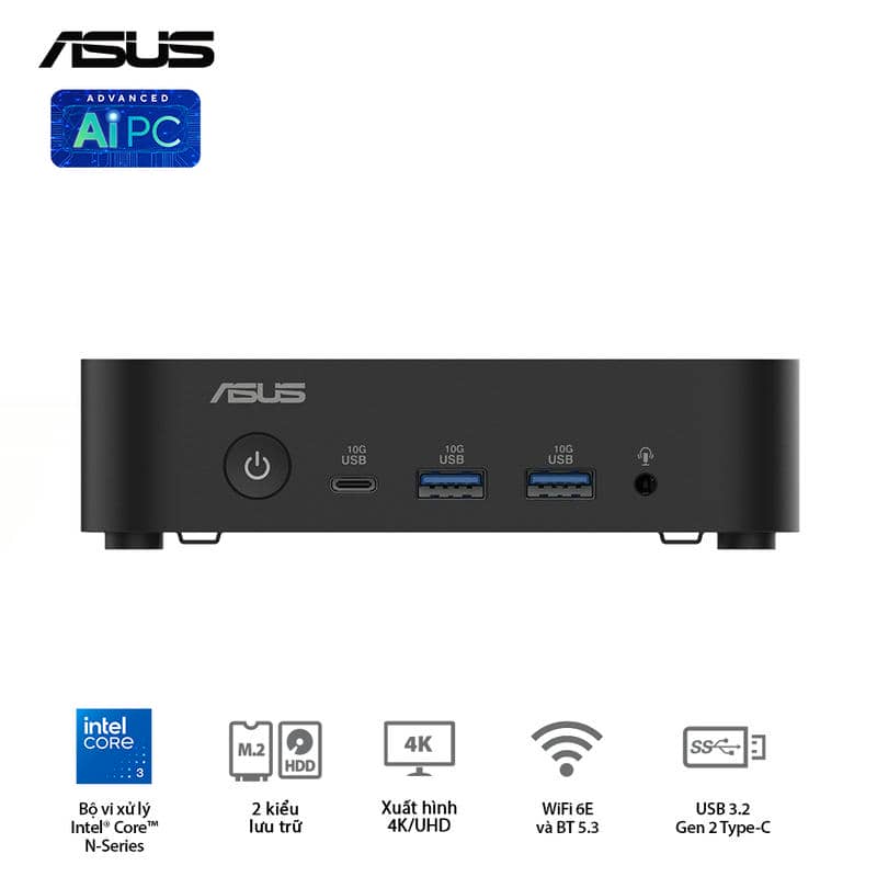 ASUS NUC 14 Essential (RNUC14MNK9700000) Desktop mini PC - Intel N97, Intel® UHD Graphics, DDR5-4800, 1x NVMe, 1x SATA, 1x HDMI, 1x DP, Wi-Fi 6E AX211, NoOS 3 ASUS NUC 14 Essential (RNUC14MNK9700000) Desktop mini PC - Intel N97, Intel® UHD Graphics, DDR5-4800, 1x NVMe, 1x SATA, 1x HDMI, 1x DP, Wi-Fi 6E AX211, NoOS