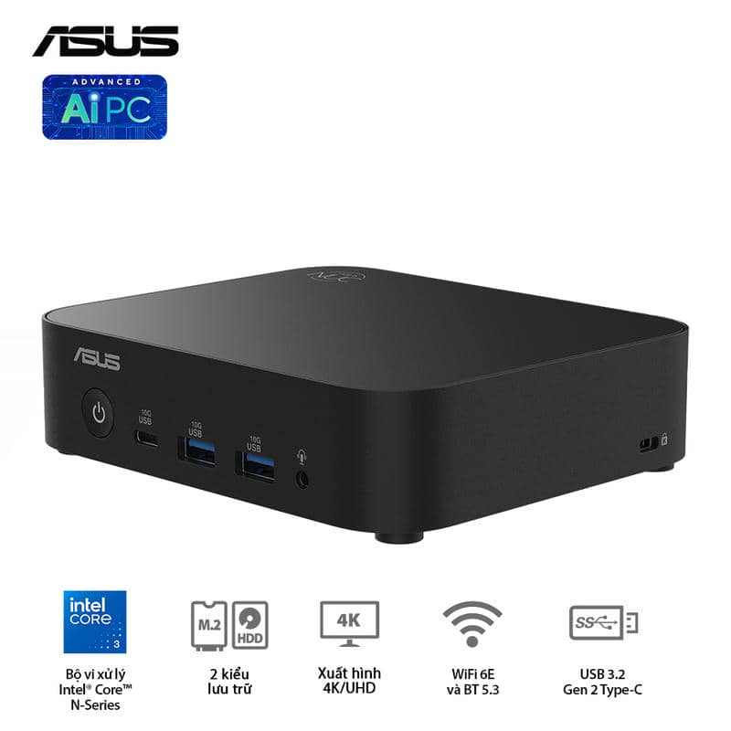 ASUS NUC 14 Essential (RNUC14MNK9700000) Desktop mini PC - Intel N97, Intel® UHD Graphics, DDR5-4800, 1x NVMe, 1x SATA, 1x HDMI, 1x DP, Wi-Fi 6E AX211, NoOS 4 ASUS NUC 14 Essential (RNUC14MNK9700000) Desktop mini PC - Intel N97, Intel® UHD Graphics, DDR5-4800, 1x NVMe, 1x SATA, 1x HDMI, 1x DP, Wi-Fi 6E AX211, NoOS