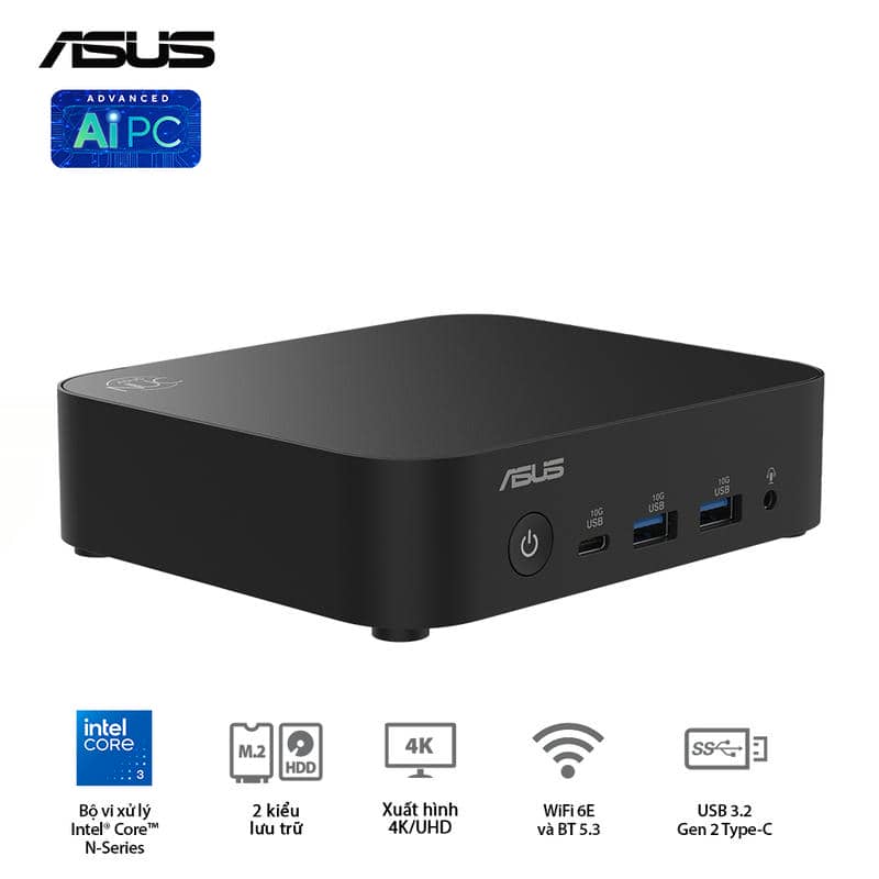 ASUS NUC 14 Essential (RNUC14MNK9700000) Desktop mini PC - Intel N97, Intel® UHD Graphics, DDR5-4800, 1x NVMe, 1x SATA, 1x HDMI, 1x DP, Wi-Fi 6E AX211, NoOS 6 ASUS NUC 14 Essential (RNUC14MNK9700000) Desktop mini PC - Intel N97, Intel® UHD Graphics, DDR5-4800, 1x NVMe, 1x SATA, 1x HDMI, 1x DP, Wi-Fi 6E AX211, NoOS