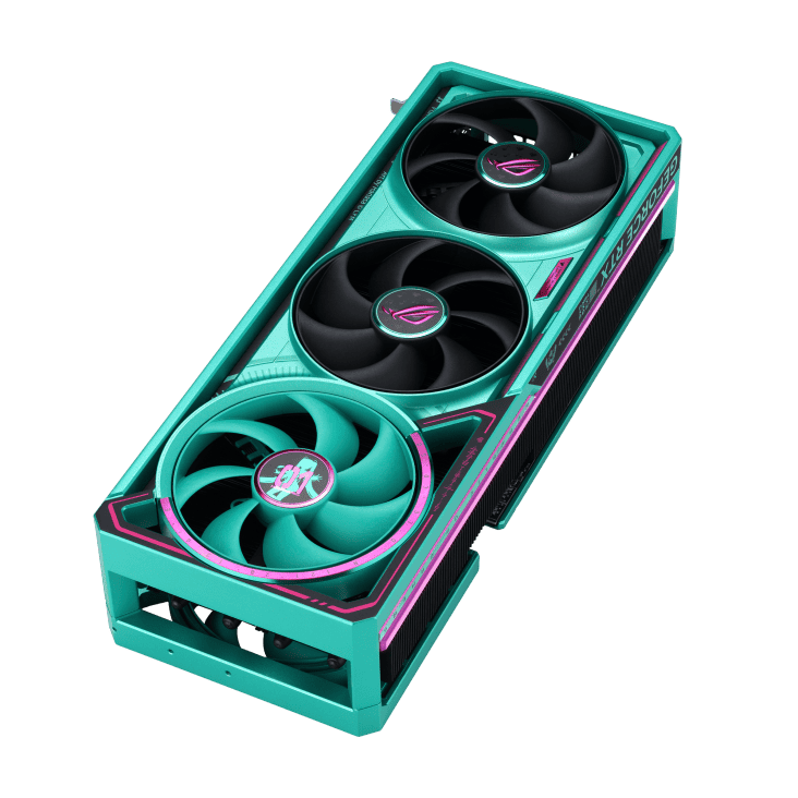 ASUS ROG Astral GeForce RTX 5080 OC HATSUNE MIKU EDITION 16GB GDDR7 Graphics Card 2 ASUS ROG Astral GeForce RTX 5080 OC HATSUNE MIKU EDITION 16GB GDDR7 Graphics Card