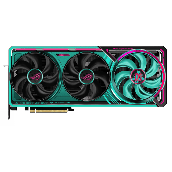 ASUS ROG Astral GeForce RTX 5080 OC HATSUNE MIKU EDITION 16GB GDDR7 Graphics Card 3 ASUS ROG Astral GeForce RTX 5080 OC HATSUNE MIKU EDITION 16GB GDDR7 Graphics Card