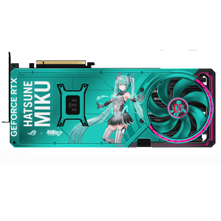 ASUS ROG Astral GeForce RTX 5080 OC HATSUNE MIKU EDITION 16GB GDDR7 Graphics Card 5 ASUS ROG Astral GeForce RTX 5080 OC HATSUNE MIKU EDITION 16GB GDDR7 Graphics Card