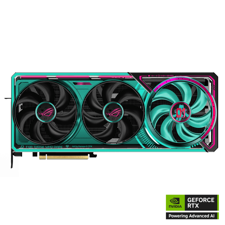 ASUS ROG Astral GeForce RTX 5080 OC HATSUNE MIKU EDITION 16GB GDDR7 Graphics Card 49 ROG Astral GeForce RTX™ 5080 16GB GDDR7 OC HATSUNE MIKU EDITION pic 5