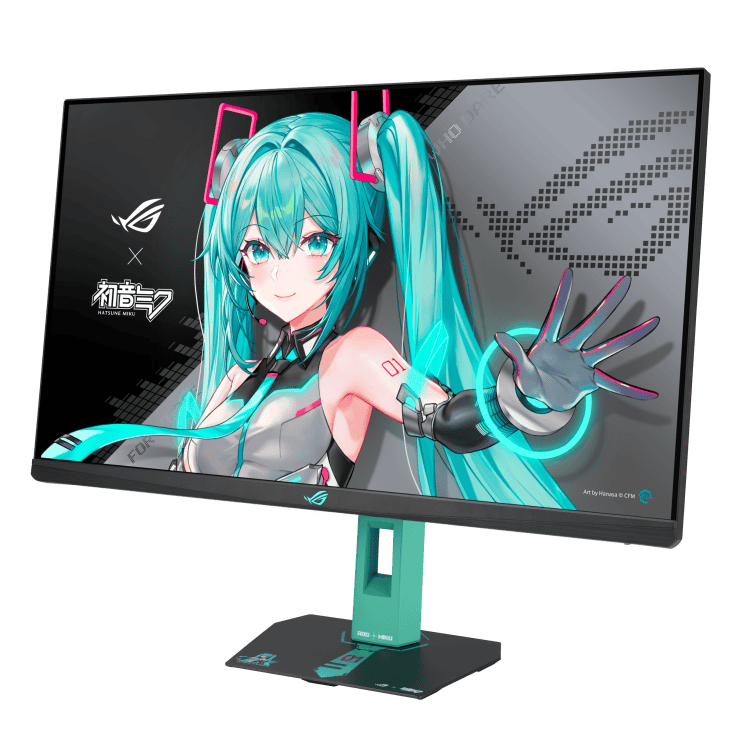 ASUS ROG Strix XG27ACMEG-G Hatsune Miku Edition Gaming Monitor - 27 inch, 16:9, IPS, 2K QHD (2560 x 1440), 260 Hz, 400 cd/m² 2 ASUS ROG Strix XG27ACMEG-G Hatsune Miku Edition Gaming Monitor - 27 inch, 16:9, IPS, 2K QHD (2560 x 1440), 260 Hz, 400 cd/m²