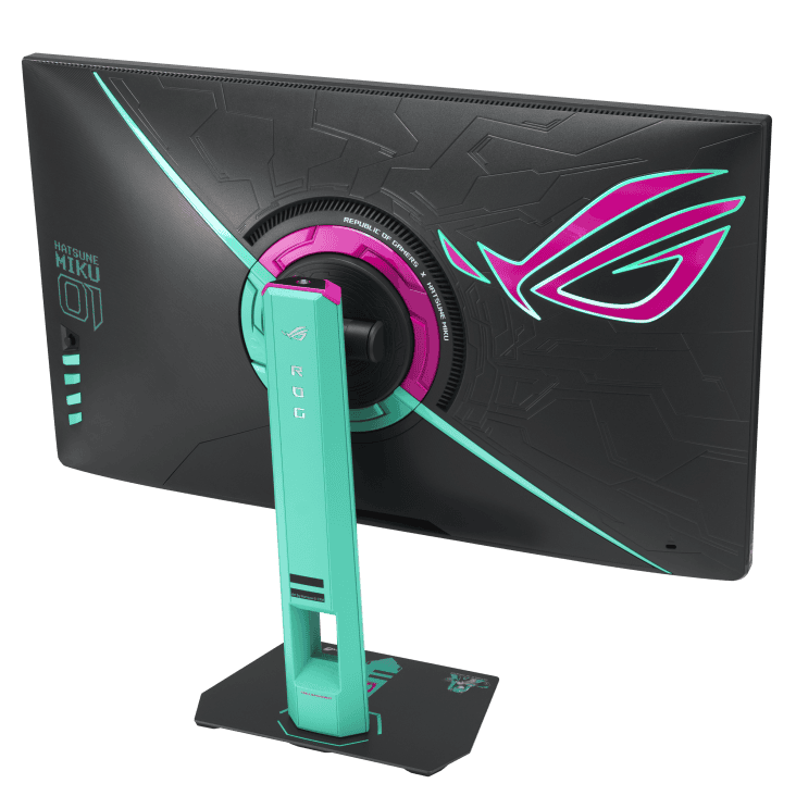 ASUS ROG Strix XG27ACMEG-G Hatsune Miku Edition Gaming Monitor - 27 inch, 16:9, IPS, 2K QHD (2560 x 1440), 260 Hz, 400 cd/m² 6 ASUS ROG Strix XG27ACMEG-G Hatsune Miku Edition Gaming Monitor - 27 inch, 16:9, IPS, 2K QHD (2560 x 1440), 260 Hz, 400 cd/m²