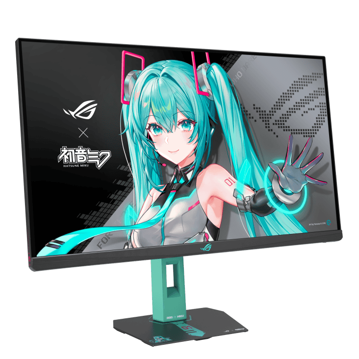 ASUS ROG Strix XG27ACMEG-G Hatsune Miku Edition Gaming Monitor - 27 inch, 16:9, IPS, 2K QHD (2560 x 1440), 260 Hz, 400 cd/m² 3 ASUS ROG Strix XG27ACMEG-G Hatsune Miku Edition Gaming Monitor - 27 inch, 16:9, IPS, 2K QHD (2560 x 1440), 260 Hz, 400 cd/m²