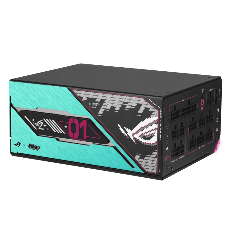 ASUS ROG Thor 1200W Platinum III Hatsune Miku Edition Gaming PSU - 1200W, ATX 3.1 compatible, magnetic OLED display, 80 Plus Platinum 6 ASUS ROG Thor 1200W Platinum III Hatsune Miku Edition Gaming PSU - 1200W, ATX 3.1 compatible, magnetic OLED display, 80 Plus Platinum