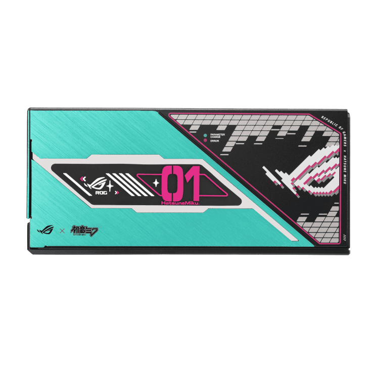 ASUS ROG Thor 1200W Platinum III Hatsune Miku Edition Gaming PSU - 1200W, ATX 3.1 compatible, magnetic OLED display, 80 Plus Platinum 9 ASUS ROG Thor 1200W Platinum III Hatsune Miku Edition Gaming PSU - 1200W, ATX 3.1 compatible, magnetic OLED display, 80 Plus Platinum
