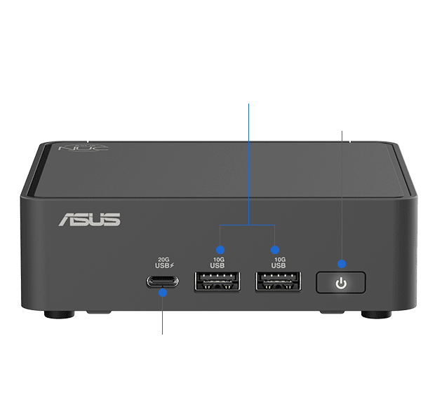 ASUS mini PC front panel