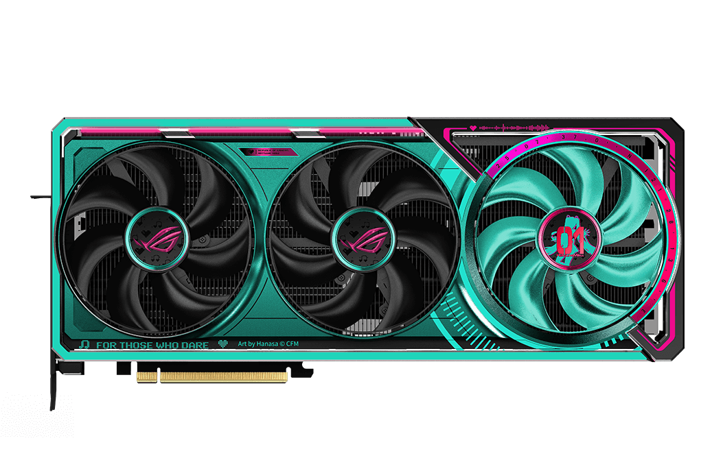 ASUS ROG Astral GeForce RTX 5080 OC HATSUNE MIKU EDITION 16GB GDDR7 Graphics Card 35 rog astral geforce rtx 5080 o16g hatsune miku edition