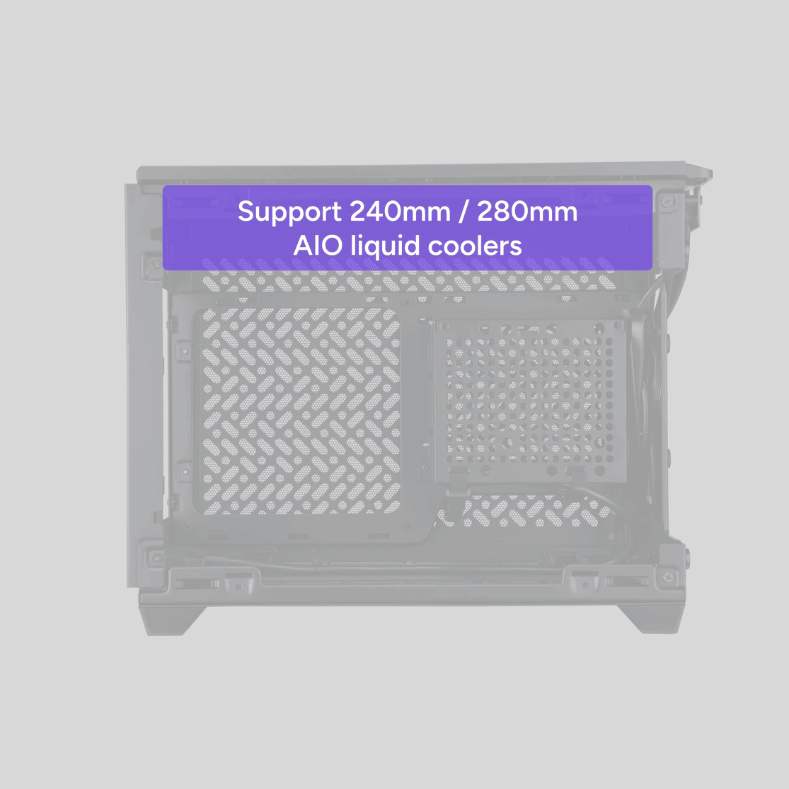 Cooler Master MasterBox NR200P V3 - Black, Aluminum side panels, mini ITX 17 image