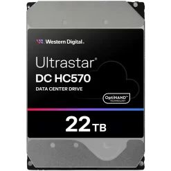 Western Digital Ultrastar HC570 22TB (WUH722222ALE6L4) HDD - 7200 RPM, 512MB Cache, Sata III, SATA Ultra 512E SE